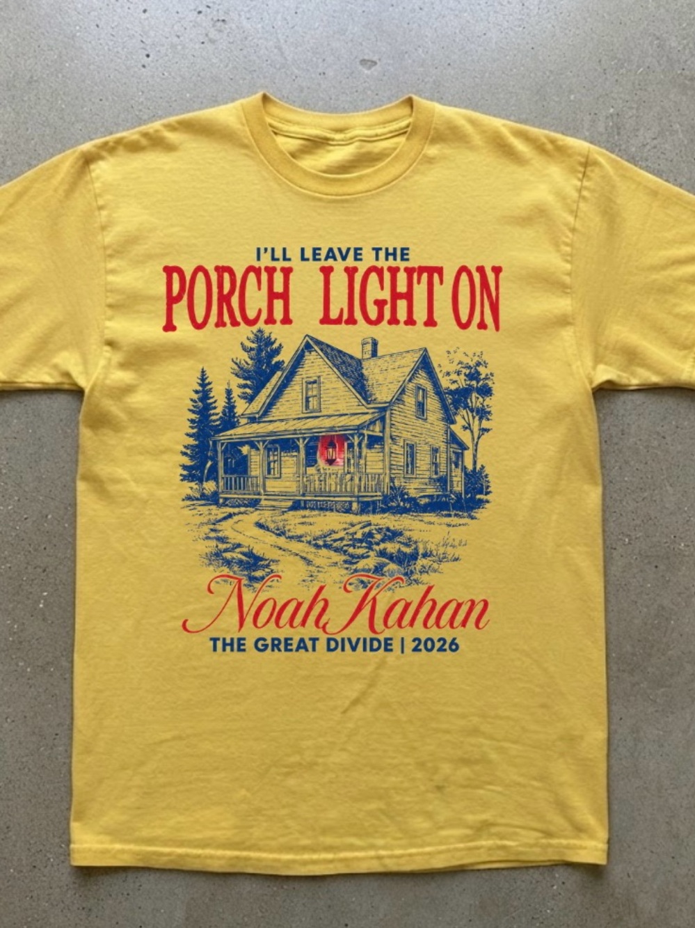 Noah Kahan The Great Divide 2026 Porch Light Tour Shirt